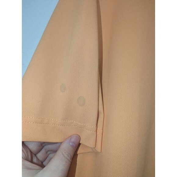 Peter Millar Summer Comfort Men's Highland Orange Golf Polo Shirt Large - Picture 6 of 6